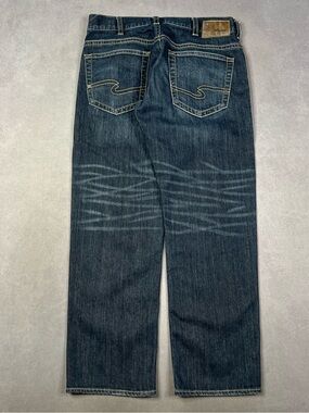 Hunter Men's Straight-Leg Jeans in Dark Blue Denim